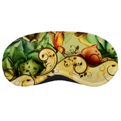 Wonderful Flowers With Butterflies, Colorful Design Sleeping Masks by FantasyWorld7