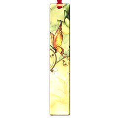 Wonderful Flowers With Butterflies, Colorful Design Large Book Marks by FantasyWorld7