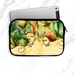 Wonderful Flowers With Butterflies, Colorful Design Apple Ipad Mini Zipper Cases by FantasyWorld7