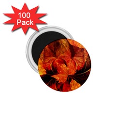 Ablaze With Beautiful Fractal Fall Colors 1 75  Magnets (100 Pack)  by jayaprime