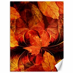 Ablaze With Beautiful Fractal Fall Colors Canvas 36  X 48   by jayaprime