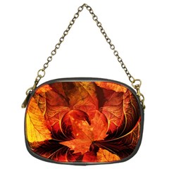 Ablaze With Beautiful Fractal Fall Colors Chain Purses (two Sides)  by jayaprime