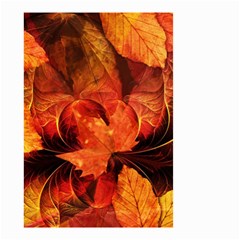 Ablaze With Beautiful Fractal Fall Colors Small Garden Flag (two Sides) by jayaprime