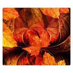 Ablaze With Beautiful Fractal Fall Colors Double Sided Flano Blanket (small)  by jayaprime