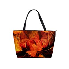 Ablaze With Beautiful Fractal Fall Colors Shoulder Handbags by jayaprime