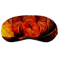 Ablaze With Beautiful Fractal Fall Colors Sleeping Masks by jayaprime