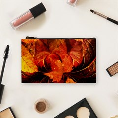 Ablaze With Beautiful Fractal Fall Colors Cosmetic Bag (small)  by jayaprime