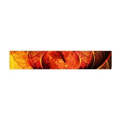 Ablaze With Beautiful Fractal Fall Colors Flano Scarf (mini) by jayaprime