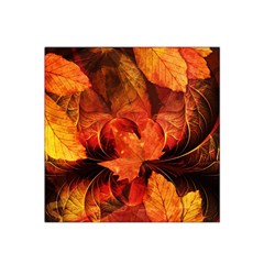 Ablaze With Beautiful Fractal Fall Colors Satin Bandana Scarf