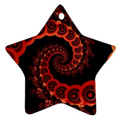 Chinese Lantern Festival For A Red Fractal Octopus Ornament (star) by jayaprime