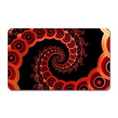 Chinese Lantern Festival For A Red Fractal Octopus Magnet (rectangular) by jayaprime