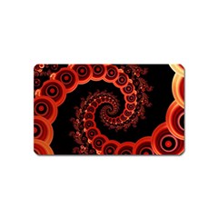 Chinese Lantern Festival For A Red Fractal Octopus Magnet (name Card) by jayaprime