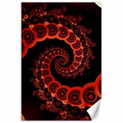 Chinese Lantern Festival For A Red Fractal Octopus Canvas 20  X 30   by jayaprime