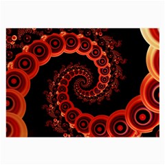 Chinese Lantern Festival For A Red Fractal Octopus Large Glasses Cloth by jayaprime