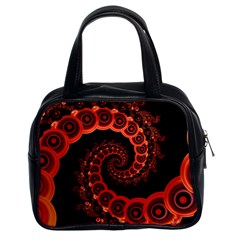 Chinese Lantern Festival For A Red Fractal Octopus Classic Handbags (2 Sides) by jayaprime