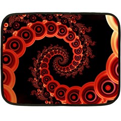 Chinese Lantern Festival For A Red Fractal Octopus Double Sided Fleece Blanket (mini)  by jayaprime