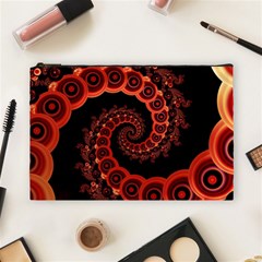 Chinese Lantern Festival For A Red Fractal Octopus Cosmetic Bag (large)  by jayaprime