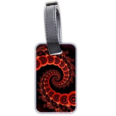 Chinese Lantern Festival For A Red Fractal Octopus Luggage Tags (two Sides) by jayaprime