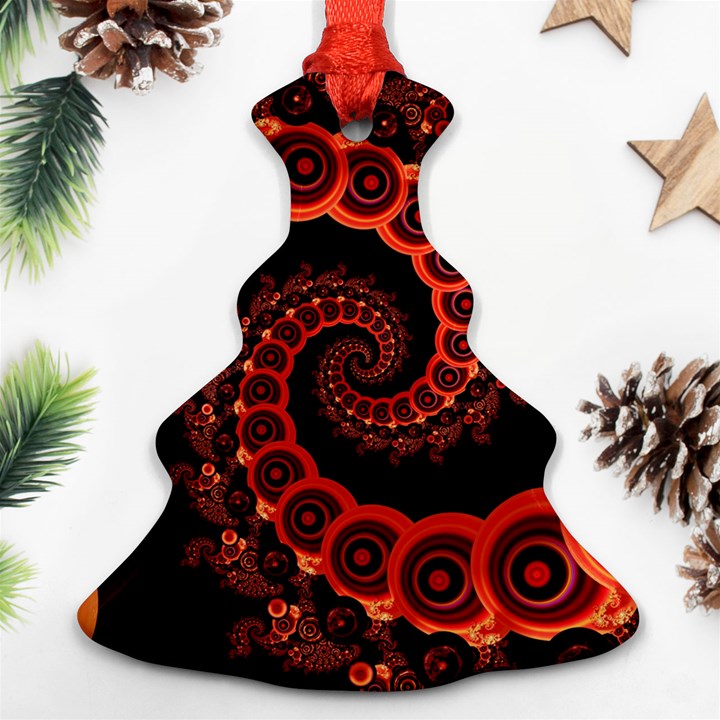 Chinese Lantern Festival For A Red Fractal Octopus Ornament (Christmas Tree) 