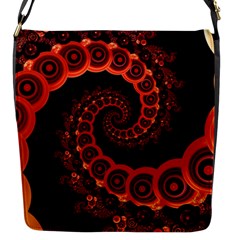 Chinese Lantern Festival For A Red Fractal Octopus Flap Messenger Bag (s) by jayaprime