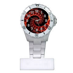 Chinese Lantern Festival For A Red Fractal Octopus Plastic Nurses Watch by jayaprime