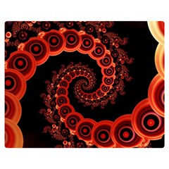 Chinese Lantern Festival For A Red Fractal Octopus Double Sided Flano Blanket (medium)  by jayaprime