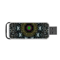 Leaf Earth And Heart Butterflies In The Universe Portable Usb Flash (one Side) by pepitasart