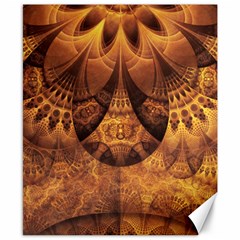 Beautiful Gold And Brown Honeycomb Fractal Beehive Canvas 8  X 10  by jayaprime