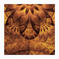 Beautiful Gold And Brown Honeycomb Fractal Beehive Medium Glasses Cloth by jayaprime