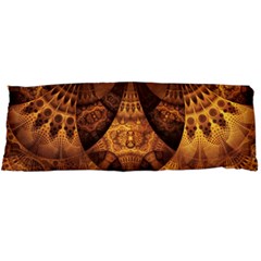 Beautiful Gold And Brown Honeycomb Fractal Beehive Body Pillow Case Dakimakura (two Sides) by jayaprime