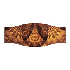 Beautiful Gold And Brown Honeycomb Fractal Beehive Stretchable Headband by jayaprime