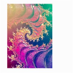 Rainbow Octopus Tentacles In A Fractal Spiral Large Garden Flag (two Sides)