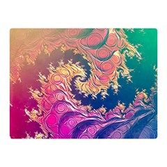 Rainbow Octopus Tentacles In A Fractal Spiral Double Sided Flano Blanket (mini)  by jayaprime