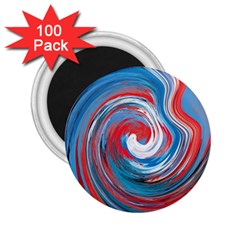 Red And Blue Rounds 2 25  Magnets (100 Pack)  by berwies