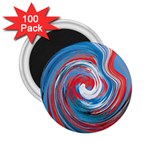 red and blue rounds 2.25  Magnets (100 pack)  Front