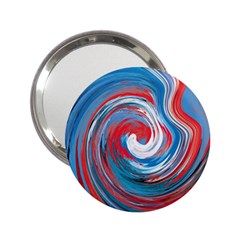 Red And Blue Rounds 2 25  Handbag Mirrors by berwies