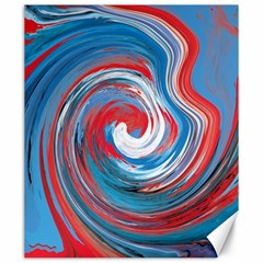 Red And Blue Rounds Canvas 20  X 24   by berwies