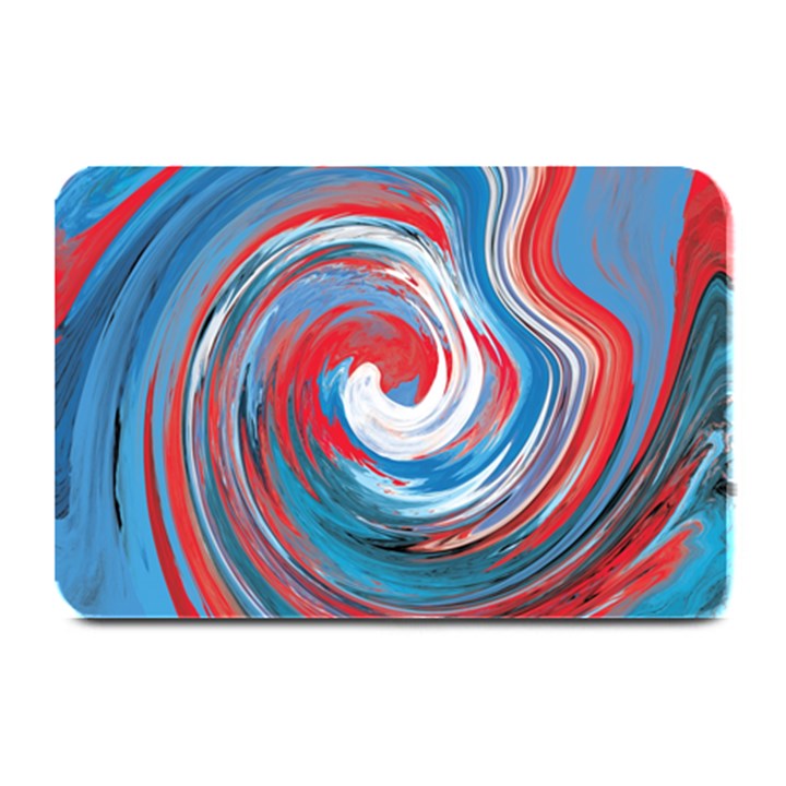 red and blue rounds Plate Mats