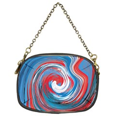 Red And Blue Rounds Chain Purses (one Side)  by berwies