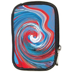 Red And Blue Rounds Compact Camera Cases by berwies