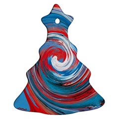 Red And Blue Rounds Ornament (christmas Tree) 