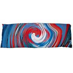 Red And Blue Rounds Body Pillow Case (dakimakura) by berwies