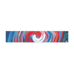 Red And Blue Rounds Flano Scarf (mini) by berwies