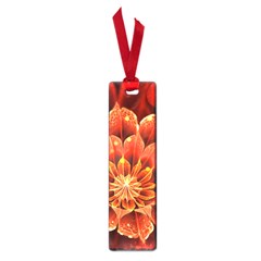 Beautiful Ruby Red Dahlia Fractal Lotus Flower Small Book Marks by jayaprime