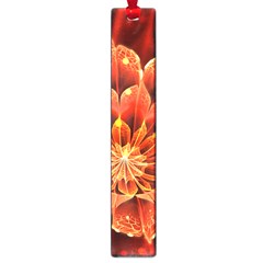 Beautiful Ruby Red Dahlia Fractal Lotus Flower Large Book Marks by jayaprime