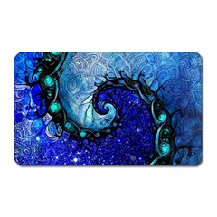 Nocturne Of Scorpio, A Fractal Spiral Painting Magnet (rectangular)