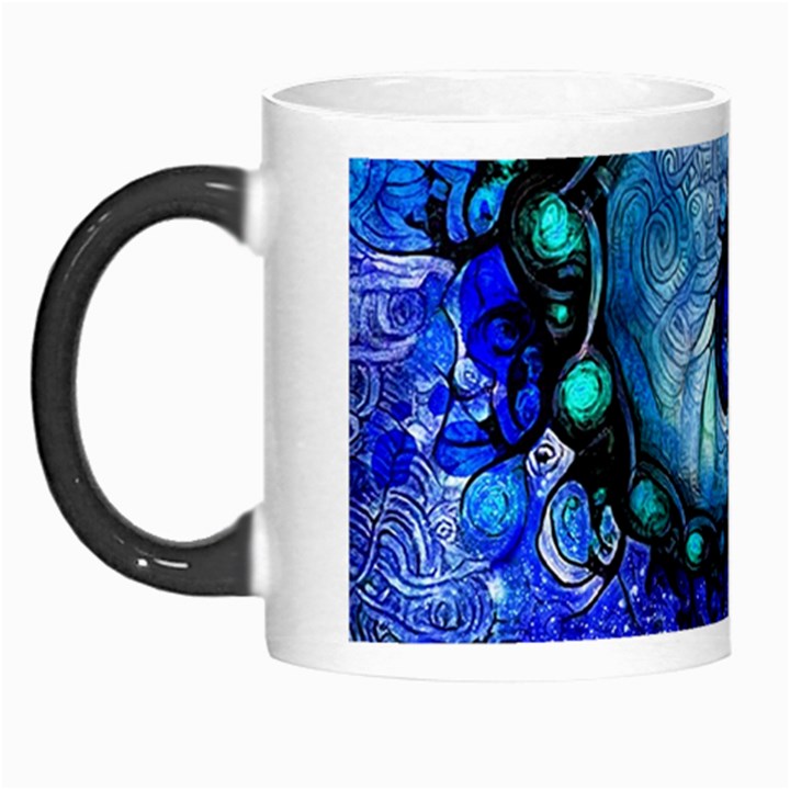 Nocturne of Scorpio, a Fractal Spiral Painting Morph Mugs