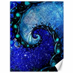 Nocturne Of Scorpio, A Fractal Spiral Painting Canvas 36  X 48   by jayaprime