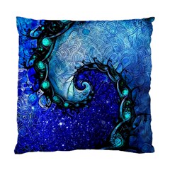 Nocturne Of Scorpio, A Fractal Spiral Painting Standard Cushion Case (one Side) by jayaprime