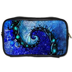 Nocturne Of Scorpio, A Fractal Spiral Painting Toiletries Bags 2-side by jayaprime